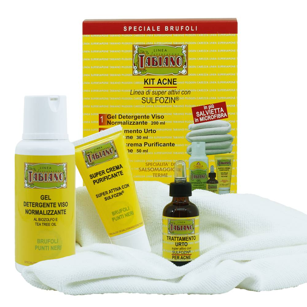 Pilogen Carezza Kit Acne - Linea Supersapone Tabiano Presa
