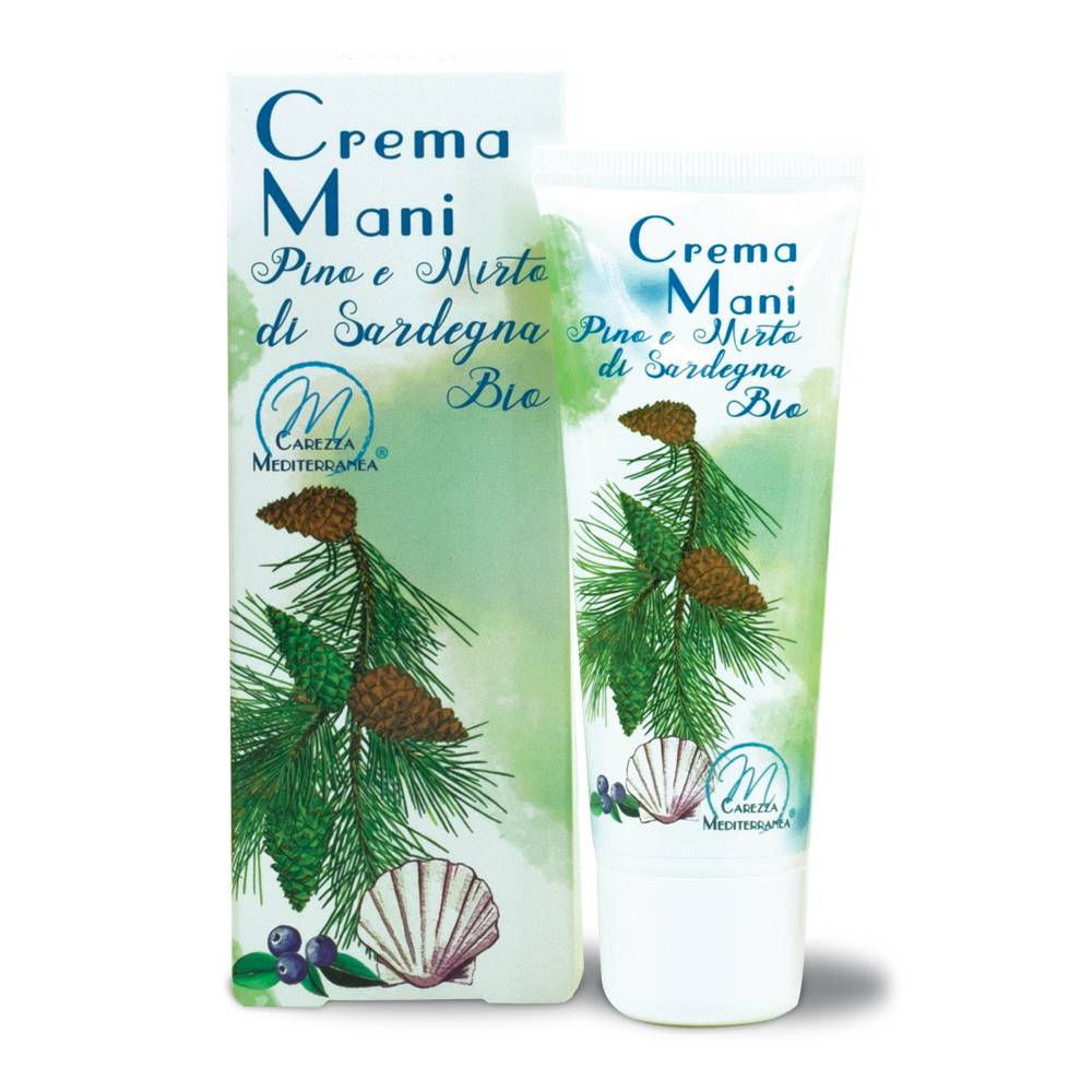 Pilogen Carezza Crema Mani al Pino e Mirto di Sardegna BIO 75ml - Carezza Mediterranea