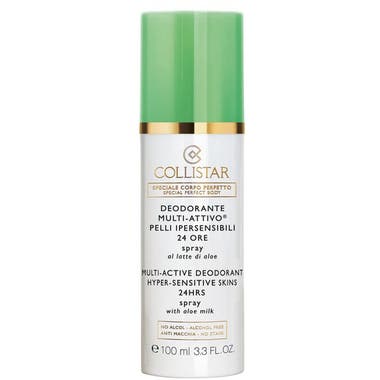 Clarins Collistar Deodorante Multi-Attivo 24 Ore Spray Pelli Ipersensibili Al Latte Di Aloe No Alcol 100ml