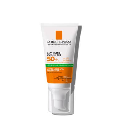 Clarins La Roche-Posay Anthelios Gel Crema Solare Viso Tocco Secco Anti-lucidità 50 ml SPF50+