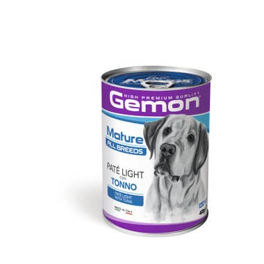 Clarins Gemon Paté Light Con Tonno Cibo Umido Cani Adulti Barattolo 400 g