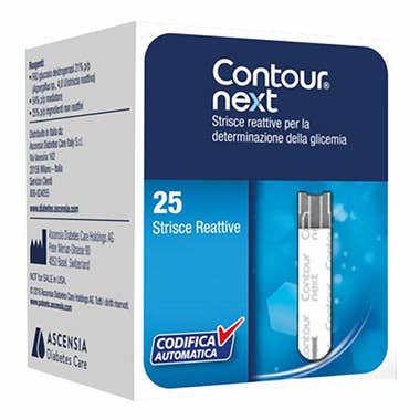 Clarins Contour Next Glicemia Strisce Reattive 25 Strisce