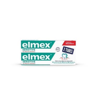 Clarins Elmex Dentifricio Sensitive Denti Sensibili 2x75ml