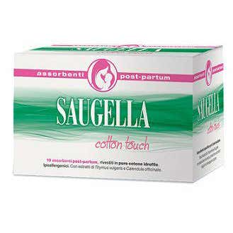 Clarins Saugella Cotton Touch Assorbenti Post Parto 10 Pezzi