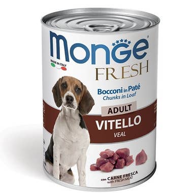 Clarins Monge Fresh Adult Vitello Cibo Umido Per Cani Adulti 400g Qualità Garantita