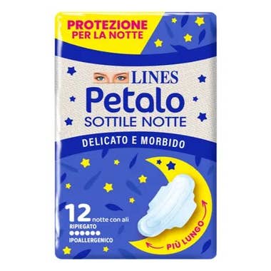 Clarins Lines Petalo Sottile Notte 12 Assorbenti Notte Con Ali