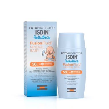 Clarins Isdin Fotoprotector Fusion Fluid Mineral Baby Pediatrics SPF50 50ml Comprare a buon mercato
