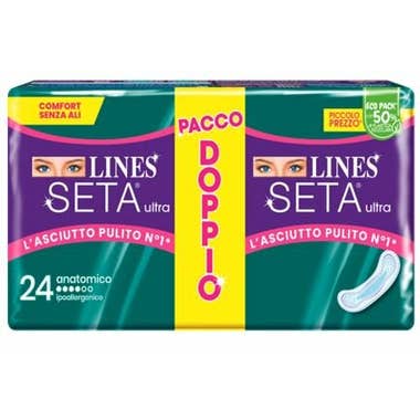 Clarins Lines seta ultra assorbenti anatomico vp dwct 24 pezzi Nuovo