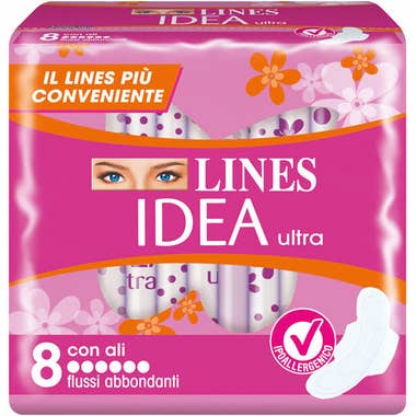 Clarins Lines Idea Ultra Assorbenti Flusso Abbondante 8 Pezzi