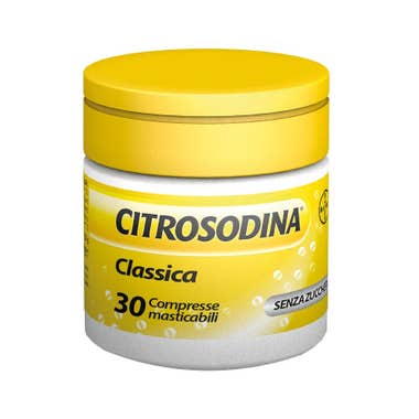 Clarins Citrosodina Masticabile Digestivo con Bicarbonato di Sodio Gusto Limone 30 Compresse