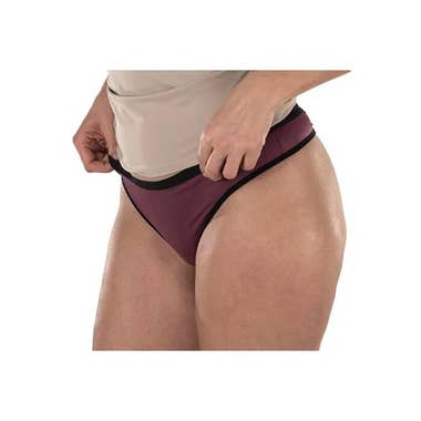 Clarins Fluyda Tanga Linea Basic Mutandina Assorbente Nero/Vinaccia Taglia L Qualità