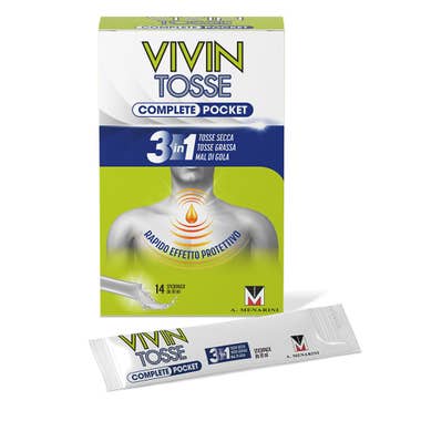Clarins Vivin Tosse Complete 3in1 Pocket Tosse Secca Grassa Mal Di Gola 14 Stickpack