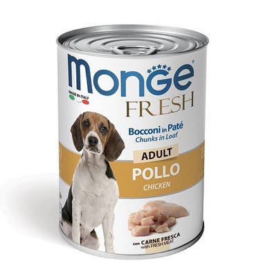 Clarins Monge Fresh Adult Pollo Cibo Umido Per Cani Adulti 400g Only for today