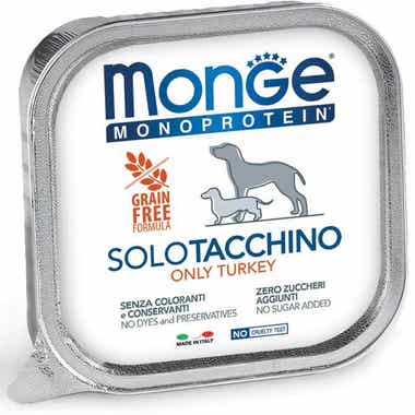 Clarins Monge Monoprotein Solo Tacchino Cibo Umido Per Cani Adulti 150g
