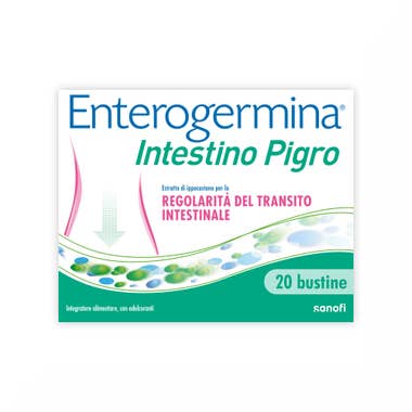 Clarins Enterogermina Intestino Pigro Fermenti Lattici Probiotici Prebiotici FOS Integratore Regolarità Intestinale 20 bustine Promozione Limitata