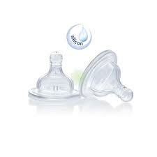 Clarins Chicco Tettarella 2 Pezzi Perfect5 Silicone 3 Fori 4M