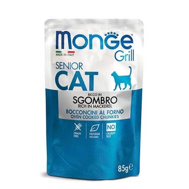 Clarins Monge Grill Senior Ricco in Sgombro Cibo Umido Per Gatti Età Avanzata 85g ACQUISTA ORA